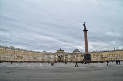 View of historical building against cloudy sky