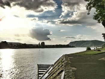 Scenic view of calm lake