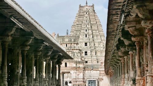 Low angle view of temple