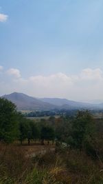 Scenic view of landscape against sky