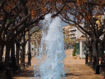 Water fountain in park