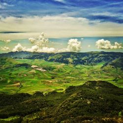 Scenic view of landscape against sky