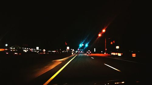 Road at night