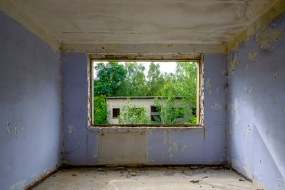 Interior of abandoned house