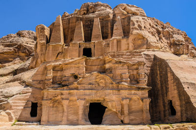 Low angle view of old ruins