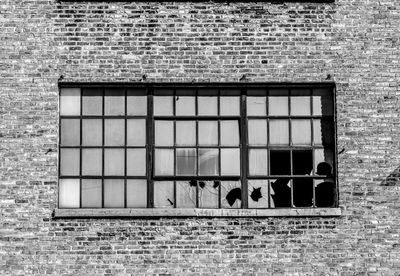 Window on wall of building