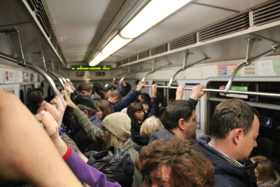 People sitting in train