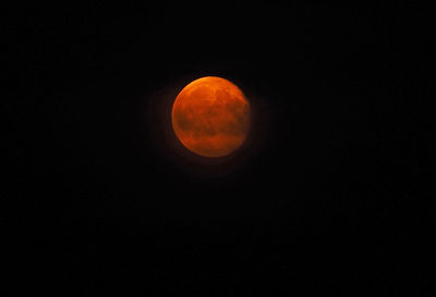 Scenic view of moon against sky at night