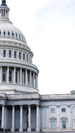 Low angle view of historic building against sky