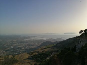 High angle view of landscape