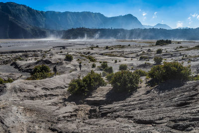 View of bromo mountain in indonesia