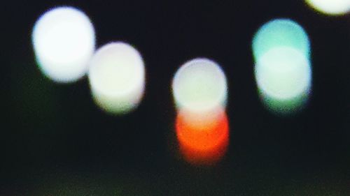 Defocused lights at night