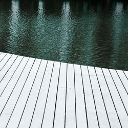 High angle view of swimming pool