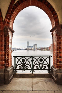 View of historical building against cloudy sky