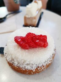 Close-up of cake on plate