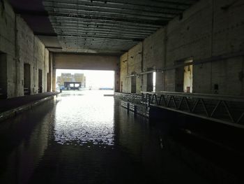 Interior of abandoned building