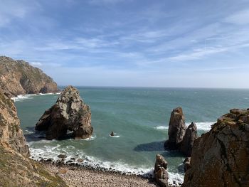 Panoramic view of sea against sky