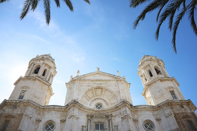 Low angle view of historical building against sky