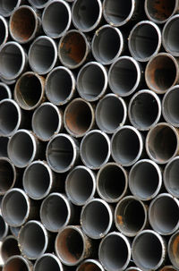 Full frame shot of pipes