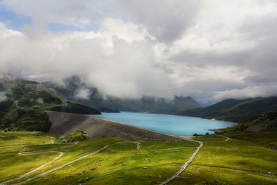 Scenic view of landscape against sky