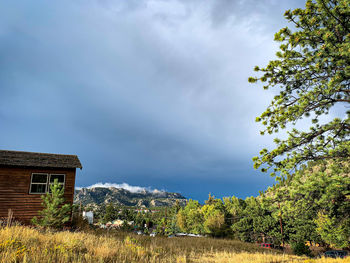 Hostel view from estes park, co