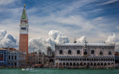 View of st mark square against cloudy sky