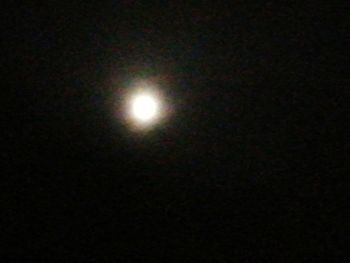 Scenic view of moon against sky at night