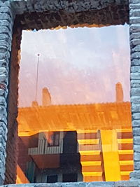 Low angle view of building against sky