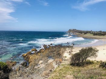 Scenic view of sea against sky