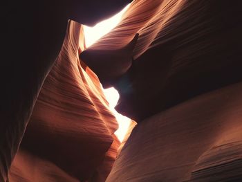 Rock formation in cave