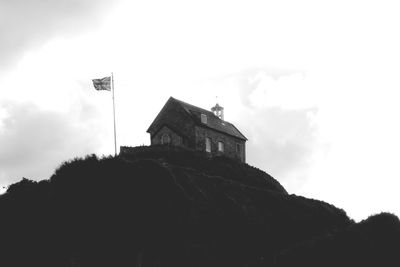 Low angle view of built structure against sky