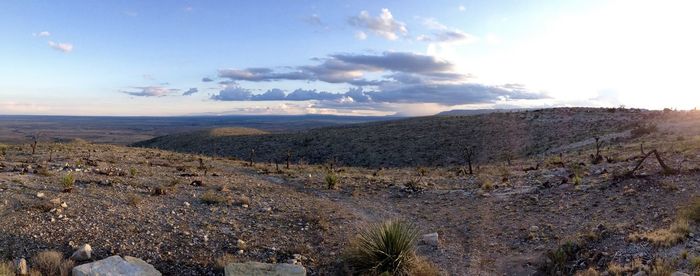 Panoramic view of landscape against sky