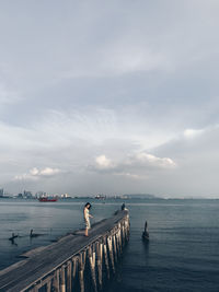 Scenic view of sea against sky