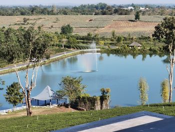 Scenic view of lake