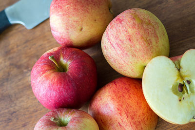 Close-up of fruits on table