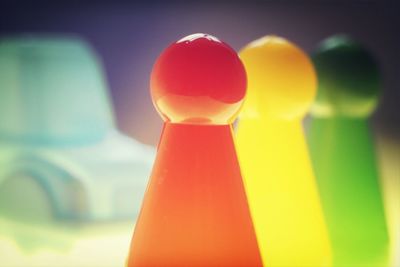 Close-up of colorful object