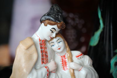 Close-up of figurine statue