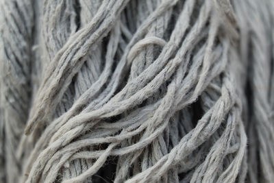 Full frame shot of rope tied up