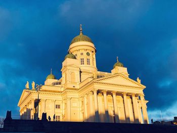 Low angle view of historic building against sky