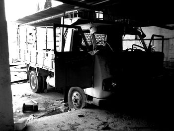 Parked in parking lot