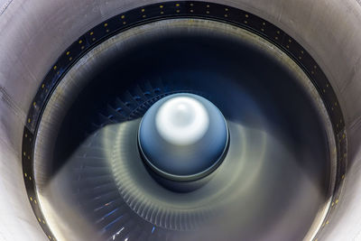 Full frame shot of jet engine