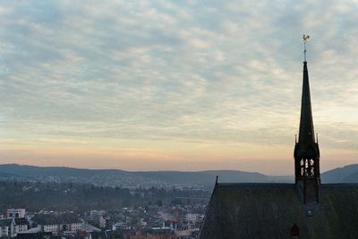 Cityscape at sunset