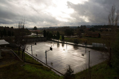 Scenic view of river against sky