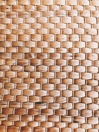 Full frame shot of wicker basket