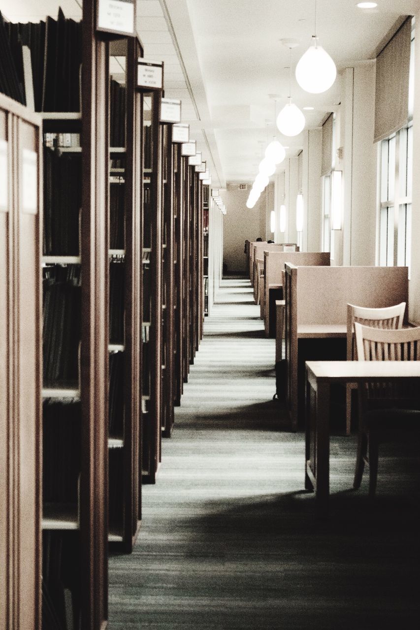 the way forward, architecture, built structure, indoors, diminishing perspective, empty, corridor, narrow, illuminated, in a row, vanishing point, absence, railing, building, long, ceiling, building exterior, lighting equipment, walkway, no people