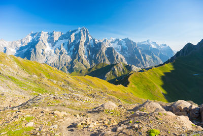 Scenic view of mountains