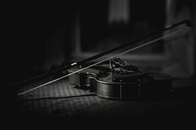 Close-up of violin