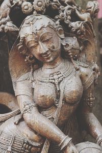 Close-up of old statue