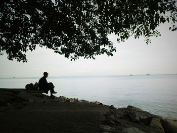 Scenic view of sea against sky