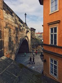 View of bridge in city